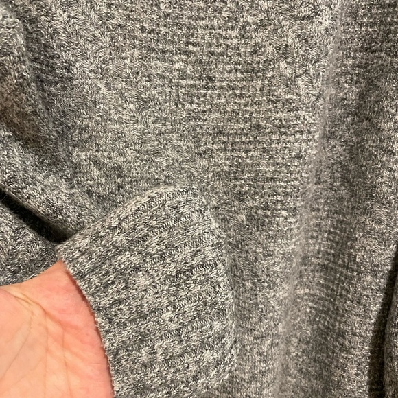 Calvin Klein Jeans grey sweater with slouchy sleeve and high low hem. Si… - Picture 3 of 5